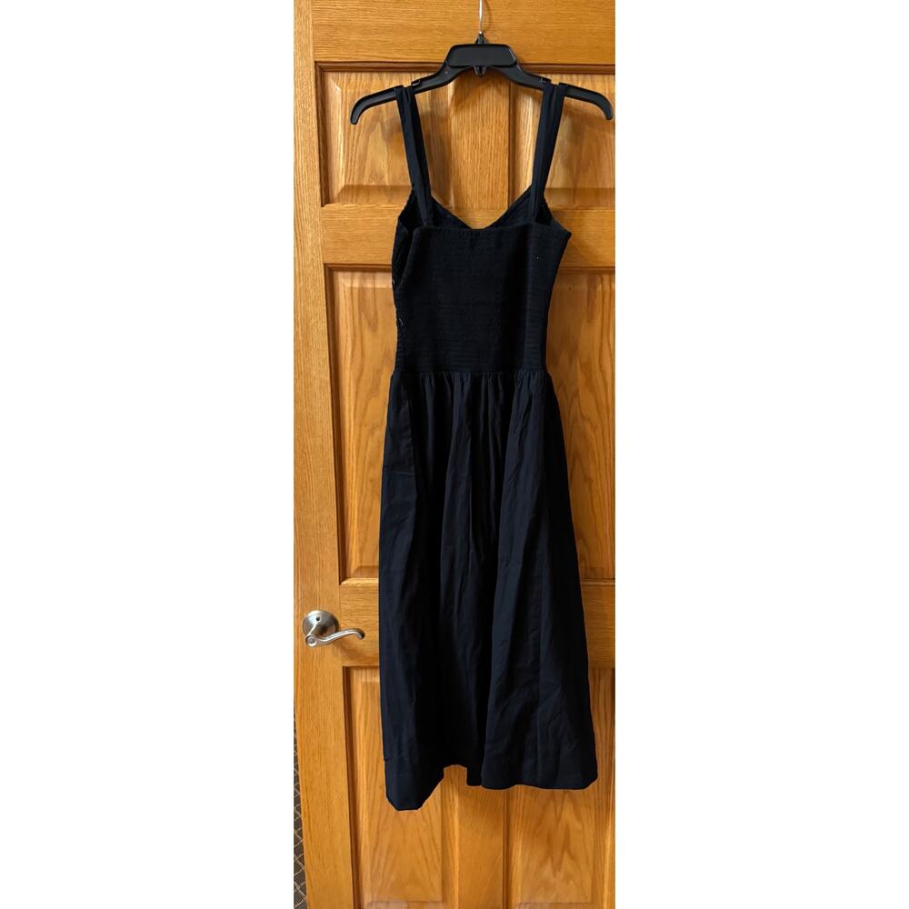 Reformation Sariah Fit & Flare Midi-Dress black size 6 - Picture 3 of 4